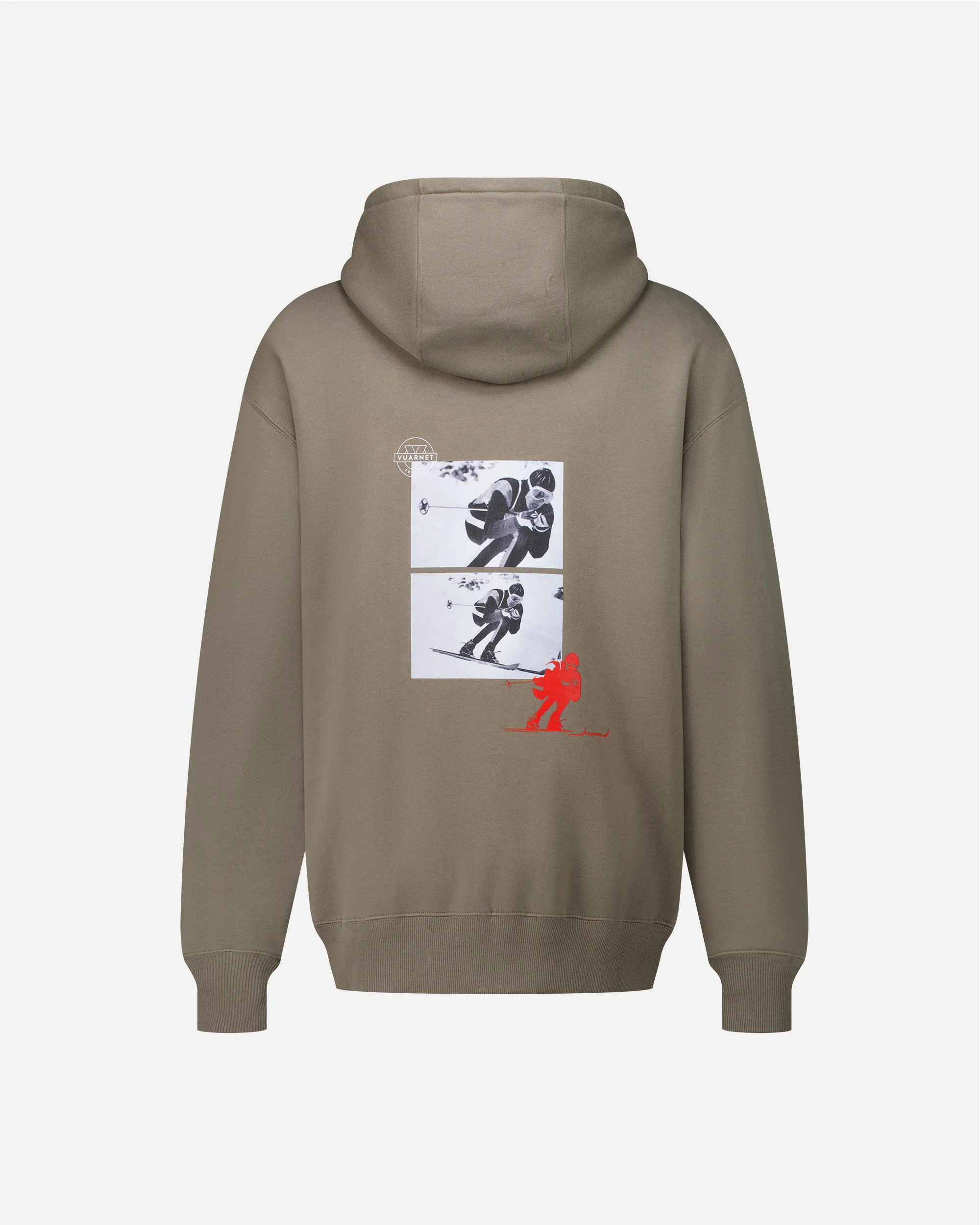 HOODIE HOMME LOGO SKIEUR KAKI - Image 7